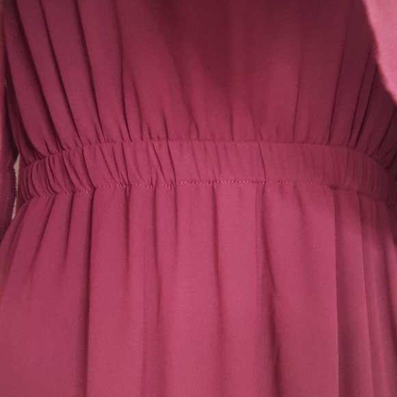 SHOW ME YOUR MUMU Caitlin Ruffle Red Maxi Dress - Picture 4 of 10